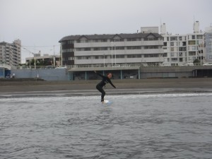 立ちながらのピース！